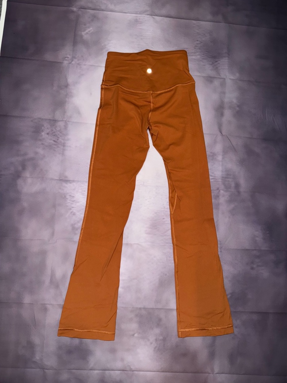 lululemon athletica Rust Orange Flare Leggings